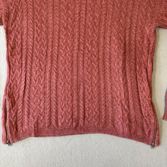 American Eagle Womens Cable Knit Sweater Cozy Cottagecore Preppy Casual Fall XL - Picture 6 of 16